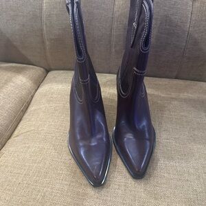 Free People Rich Brown Pointed Heeled Boots